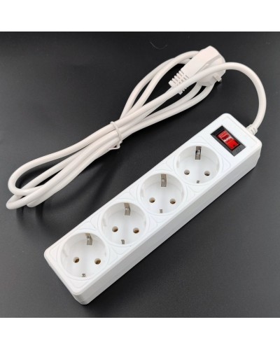 SP4W-518 GARDA. Сетевой фильтр 4 розетки,1,8м, белый. 5bites в Ростове-на-Дону