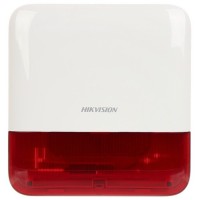 DS-PS1-E-WE Red Indicator. Оповещатель свето-звуковой радиоканальный уличный. AX PRO Hikvision