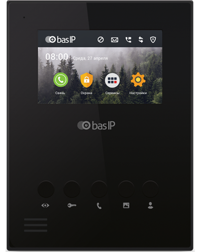 AU-04LA (AU-04L) BLACK. Монитор IP-домофона. BAS-IP в Ростове-на-Дону