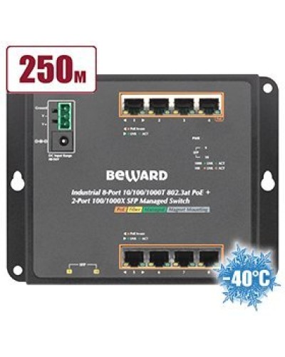 STWP-0802HP. Коммутатор 8-портовый. Beward в Ростове-на-Дону