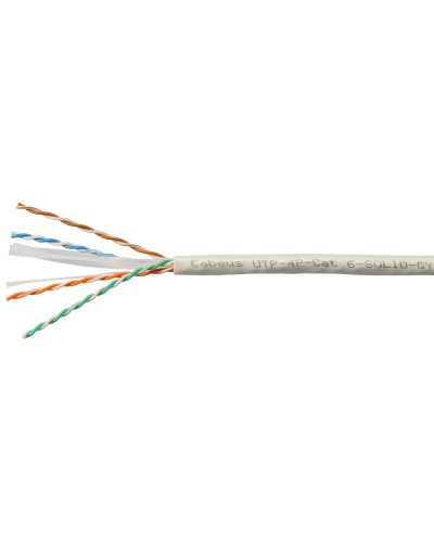 UTP-4P-Cat.6-SOLID-GY-100 (7178c-5). Кабель «витая пара» (LAN) для структурированных систем связи. CABEUS в Ростове-на-Дону