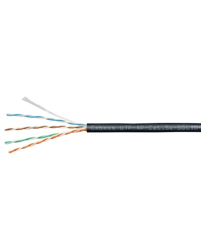 UTP-4P-Cat.5e-SOLID-OUT-PE-UV-100 (11246c-5). Кабель «витая пара» (LAN) для структурированных систем связи. CABEUS в Ростове-на-Дону
