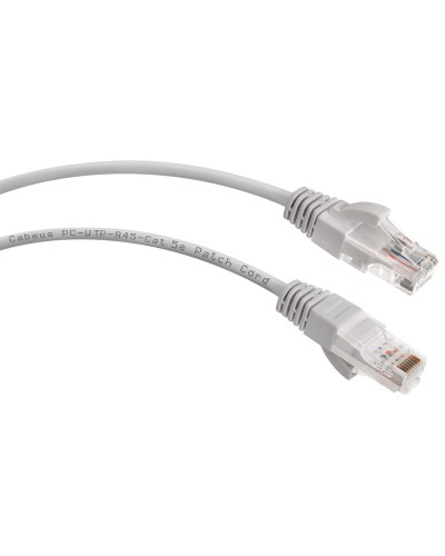 PC-UTP-RJ45-Cat.5e-15m (7700c), серый. Патч-корд медный. CABEUS в Ростове-на-Дону