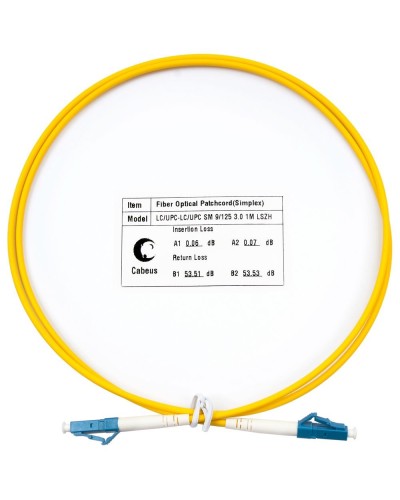 FOP(s)-9-LC-LC-1,5m (8332c). Патч-корд оптический. CABEUS в Ростове-на-Дону
