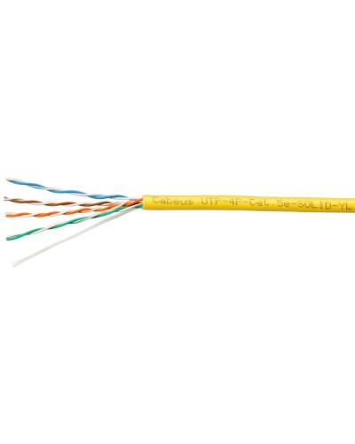 UTP-4P-Cat.5e-SOLID-YL (7251c). Кабель «витая пара» (LAN) для структурированных систем связи. CABEUS в Ростове-на-Дону