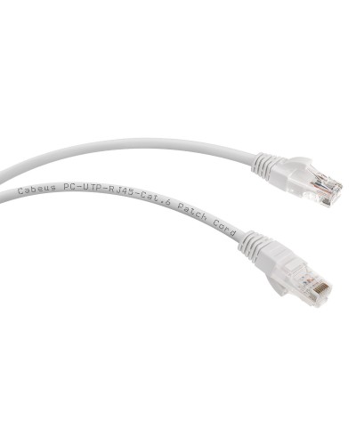 PC-UTP-RJ45-Cat.6-0.5m-WH (8669c), белый. Патч-корд медный. CABEUS в Ростове-на-Дону