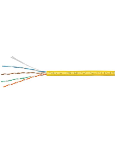 UTP-4P-Cat.5e-SOLID-LSZH-YL (9780c). Кабель «витая пара» (LAN) для структурированных систем связи. CABEUS в Ростове-на-Дону