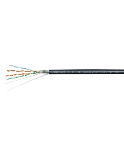 FTP-4P-Cat.5e-SOLID-OUT-PE-UV-100 (11792c-5). Кабель «витая пара» (LAN) для структурированных систем связи. CABEUS в Ростове-на-Дону