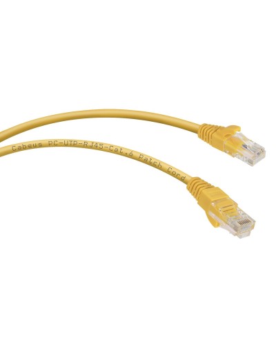 PC-UTP-RJ45-Cat.6-3m-YL (8708c), желтый. Патч-корд медный. CABEUS в Ростове-на-Дону