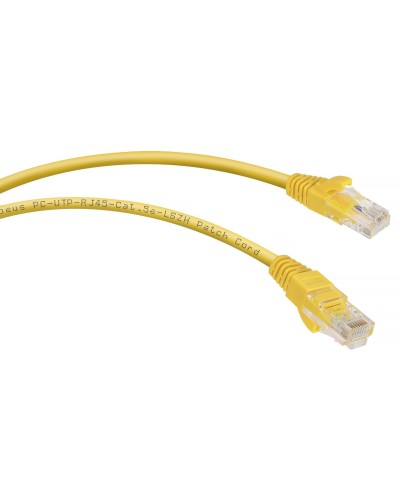 PC-UTP-RJ45-Cat.5e-0.3m-YL-LSZH (9495c), желтый. Патч-корд медный. CABEUS в Ростове-на-Дону