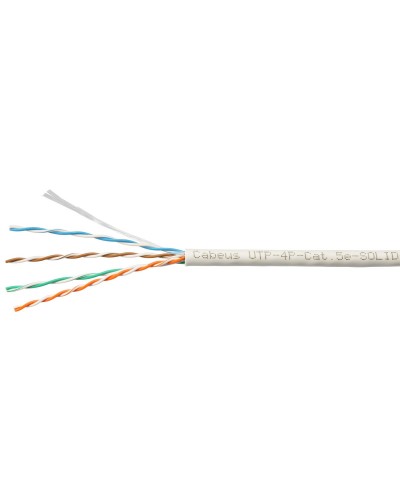 UTP-4P-Cat.5e-SOLID-LSZH-WH-100 (9782c-5). Кабель «витая пара» (LAN) для структурированных систем связи. CABEUS в Ростове-на-Дону