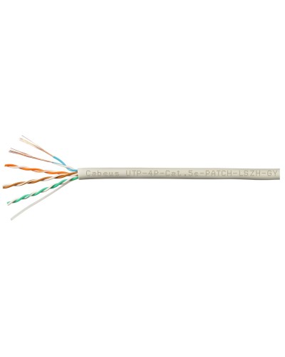 UTP-4P-Cat.5e-SOLID-LSZH-GY-100 (9776c-5). Кабель «витая пара» (LAN) для структурированных систем связи. CABEUS в Ростове-на-Дону