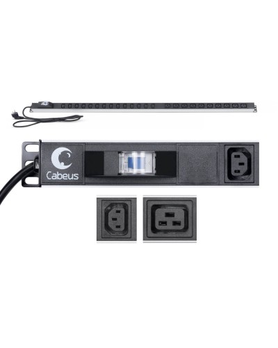 PDU-16-14C13-10C19-B-C14 (9553c). Блок розеток. CABEUS в Ростове-на-Дону