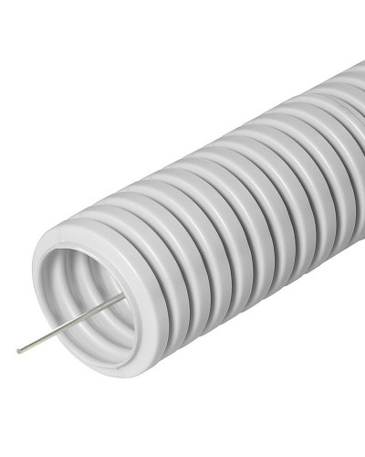 FCPL-40-PVC-020-1-GY (11231c): Труба гофрированная гибкая, лёгкая с протяжкой в Ростове-на-Дону