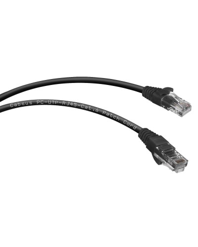 PC-UTP-RJ45-Cat.6-1.5m-BK (8664c), чёрный. Патч-корд медный. CABEUS в Ростове-на-Дону