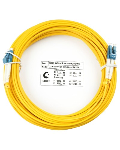 FOP(d)-9-LC-LC-1,5m (7514c). Патч-корд оптический. CABEUS в Ростове-на-Дону