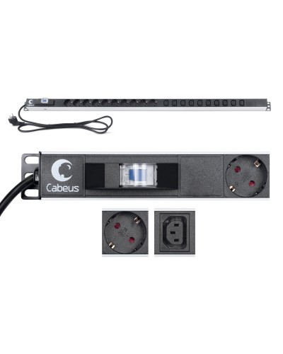 PDU-16-10S-10C13-B (9552c). Блок розеток. CABEUS в Ростове-на-Дону