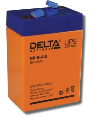 Delta HR 6-4.5. Аккумулятор герметичный свинцово-кислотный. Delta в Ростове-на-Дону