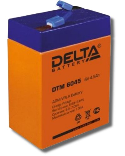 Delta DTM 6045. Аккумулятор герметичный свинцово-кислотный. Delta в Ростове-на-Дону