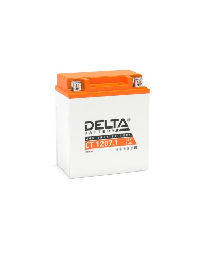 Delta CT 1207.1. Аккумулятор герметичный свинцово-кислотный стартерный. Delta в Ростове-на-Дону