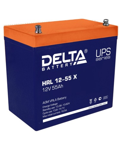 Delta HRL 12-55 X. Аккумулятор герметичный свинцово-кислотный. Delta в Ростове-на-Дону