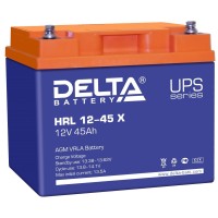 Delta HRL 12-45 X. Аккумулятор герметичный свинцово-кислотный. Delta