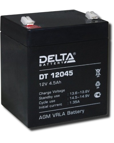 Delta DT 12045. Аккумулятор герметичный свинцово-кислотный. Delta в Ростове-на-Дону