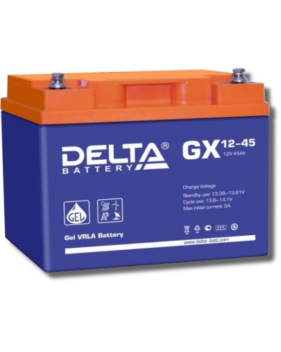 Delta GX 12-45. Аккумулятор герметичный свинцово-кислотный. Delta в Ростове-на-Дону