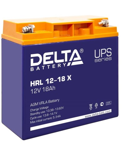 Delta HRL 12-18 X. Аккумулятор герметичный свинцово-кислотный. Delta в Ростове-на-Дону