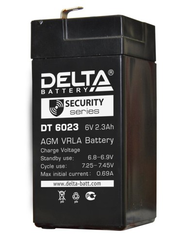 Delta DT 6023 (75мм). Аккумулятор герметичный свинцово-кислотный. Delta в Ростове-на-Дону