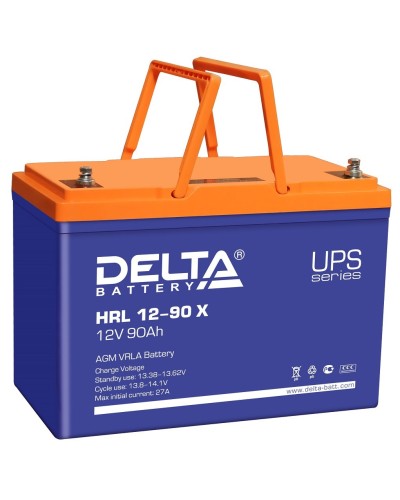 Delta HRL 12-90 X. Аккумулятор герметичный свинцово-кислотный. Delta в Ростове-на-Дону