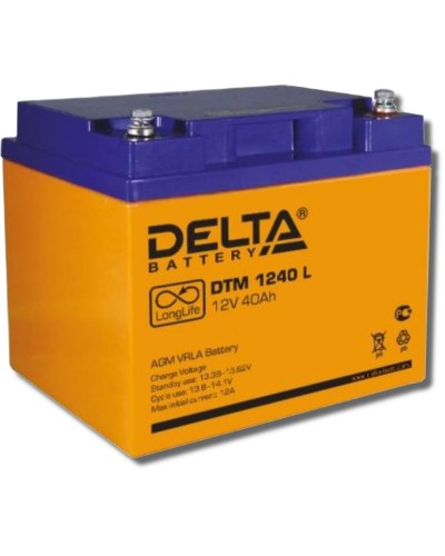 Delta DTM 1240 L. Аккумулятор герметичный свинцово-кислотный. Delta в Ростове-на-Дону