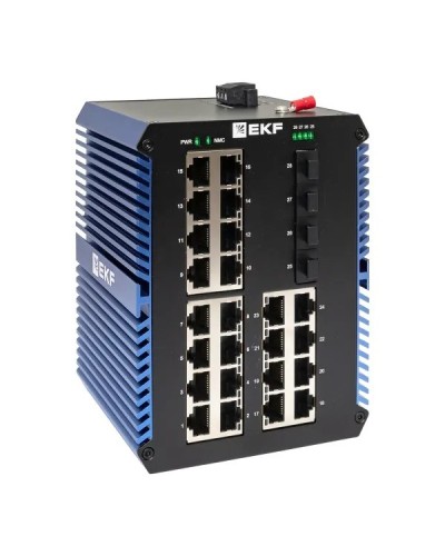 TSX-U-4GX/SFP-24GTP. Промышленный неуправляемый коммутатор. EKF в Ростове-на-Дону