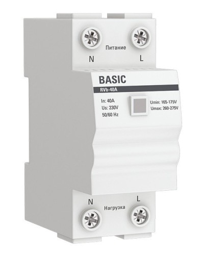 RVb-40A Basic (rvb-40a). Реле напряжения. EKF в Ростове-на-Дону