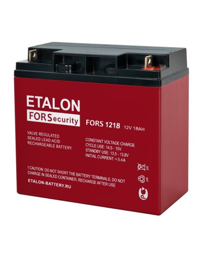 ETALON FORS 1218. Аккумулятор герметичный свинцово-кислотный. ETALON в Ростове-на-Дону