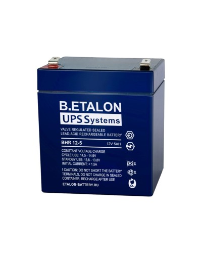 B.ETALON BHR 12-5. Аккумулятор герметичный свинцово-кислотный. ETALON в Ростове-на-Дону