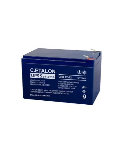 C.ETALON CHR 12-12. Аккумулятор герметичный свинцово-кислотный. ETALON в Ростове-на-Дону