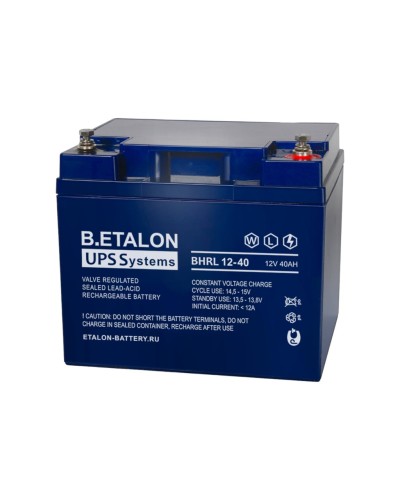 B.ETALON BHRL 12-40. Аккумулятор герметичный свинцово-кислотный. ETALON в Ростове-на-Дону