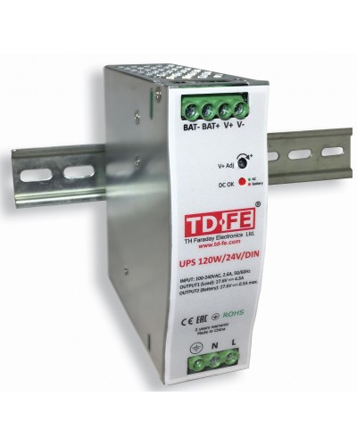 UPS 120W/24V/DIN. Блок бесперебойного питания. FARADAY в Ростове-на-Дону