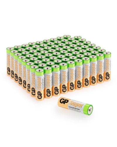 GP Super Alkaline 15A AA (GP 15A-2CRVS80), упак. 80 шт.. Алкалиновые батарейки. GP Batteries в Ростове-на-Дону