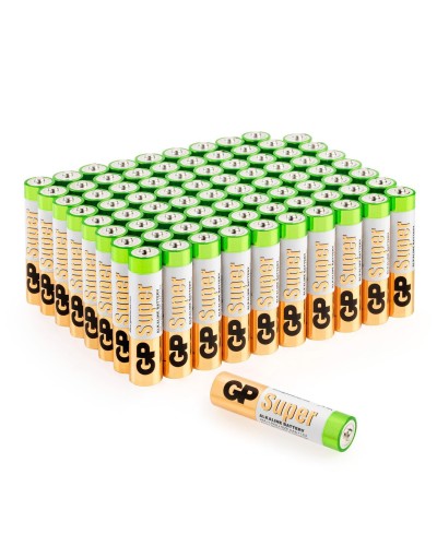 GP Super Alkaline 24A AAA (GP 24A-2CRVS80), упак. 80 шт.. Алкалиновые батарейки. GP Batteries в Ростове-на-Дону