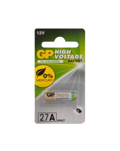 GP 27AF (GP 27AFRA-2C1), БЛИСТЕР. Высоковольтная батарейка 12В. GP Batteries в Ростове-на-Дону