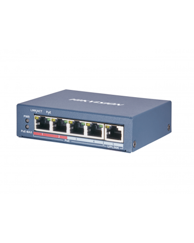DS-3E0105P-E(B). Коммутатор с питанием POE. Hikvision в Ростове-на-Дону