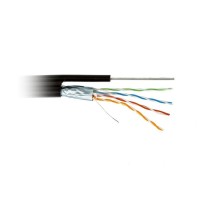FUTP4-C5E-S24-SW-OUT-PE-BK-500. Кабель «витая пара» (LAN) для структурированных систем связи. Hyperline