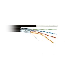 FUTP4-C5E-S24-SW-OUT-PE-BK-500. Кабель «витая пара» (LAN) для структурированных систем связи. Hyperline