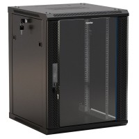 TWB-2745-GP-RAL9004. Шкаф телекоммуникационный 19 настенный 27U. Hyperline