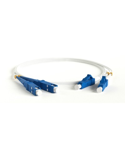 FC-D2-9A1-LC/UR-SC/UR-H-3M-LSZH-WH. Патч-корд волоконно-оптический LC-SC. Hyperline в Ростове-на-Дону