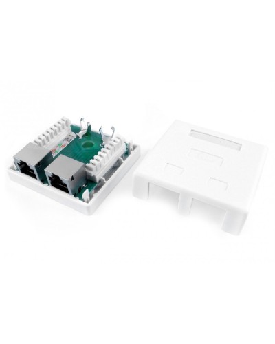 SB1-2-8P8C-C6-SH-WH. Розетка RJ-45. Hyperline в Ростове-на-Дону