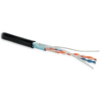 FUTP2-C5-S24-OUT-PE-BK-500. Кабель «витая пара» (LAN) для структурированных систем связи. Hyperline
