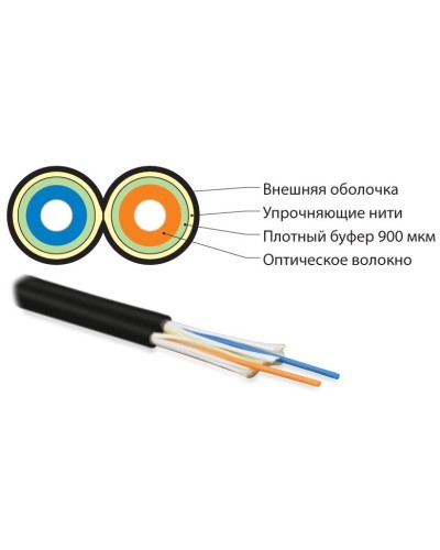 FO-D3-IN-50-2-LSZH-BK. Кабель волоконно-оптический многомодовый. Hyperline в Ростове-на-Дону